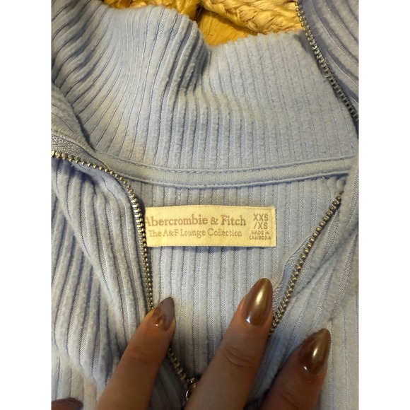 Abercrombie Lounge Brushed Rib Half-Zip - Picture 2 of 4